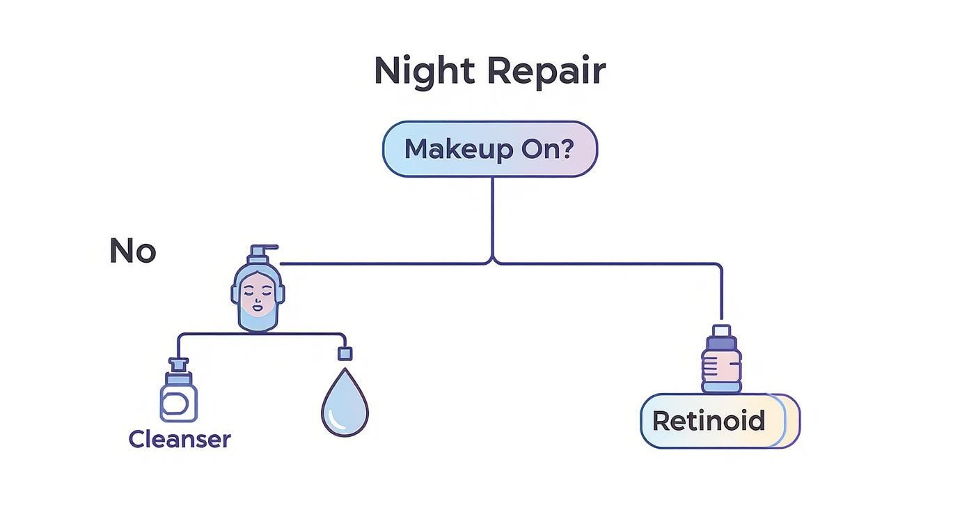 Infographic about skincare routine for healthy skin