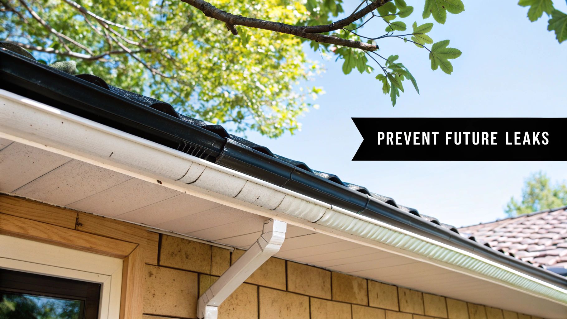 A well-maintained roof on a Florida home under a clear blue sky.
