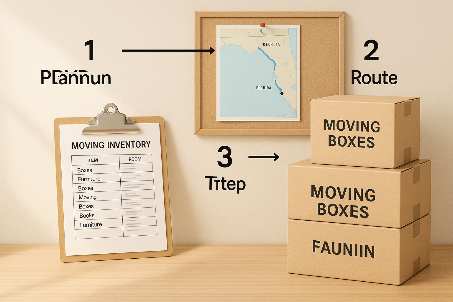 Infographic about moving inventory list template