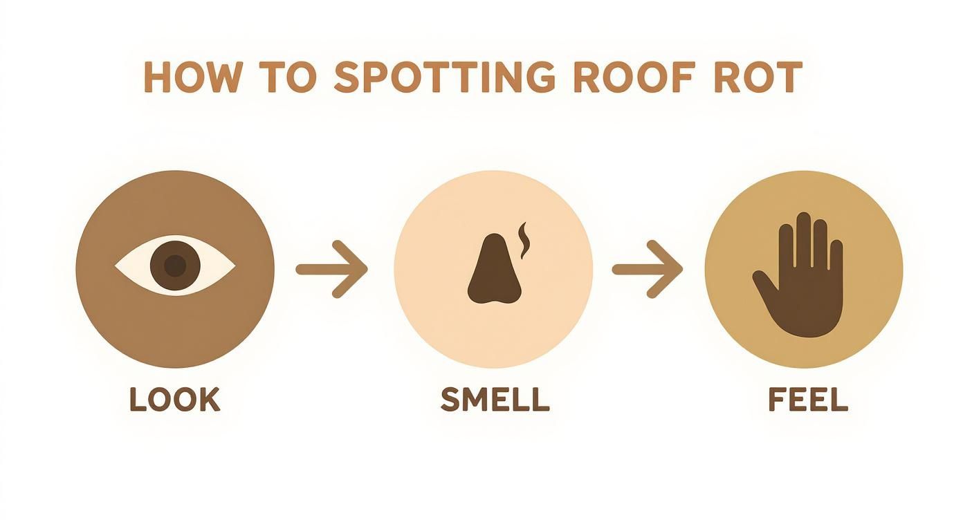 Infographic about rot in roof deck Deerfield Beach