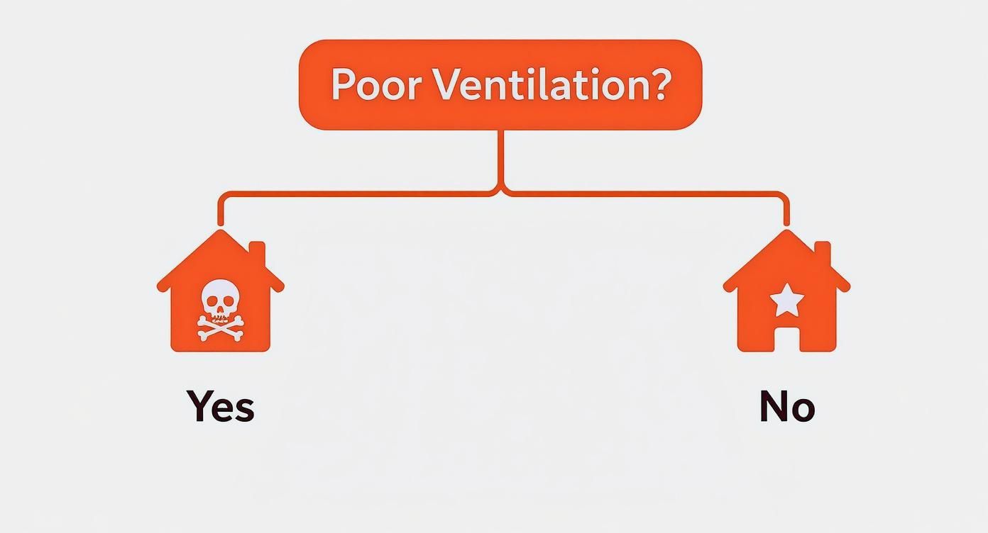 Infographic about poor attic ventilation Palm Beach Gardens