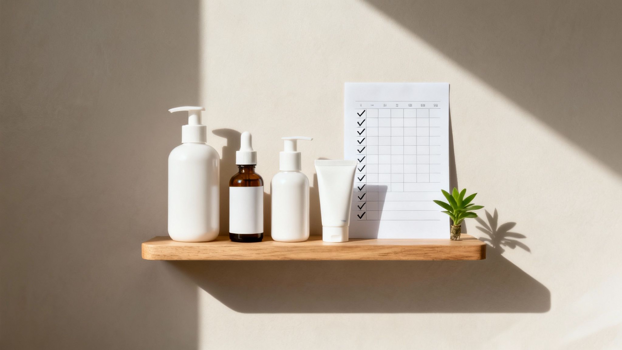 Close-up of a person applying skincare cream, symbolizing a consistent routine.