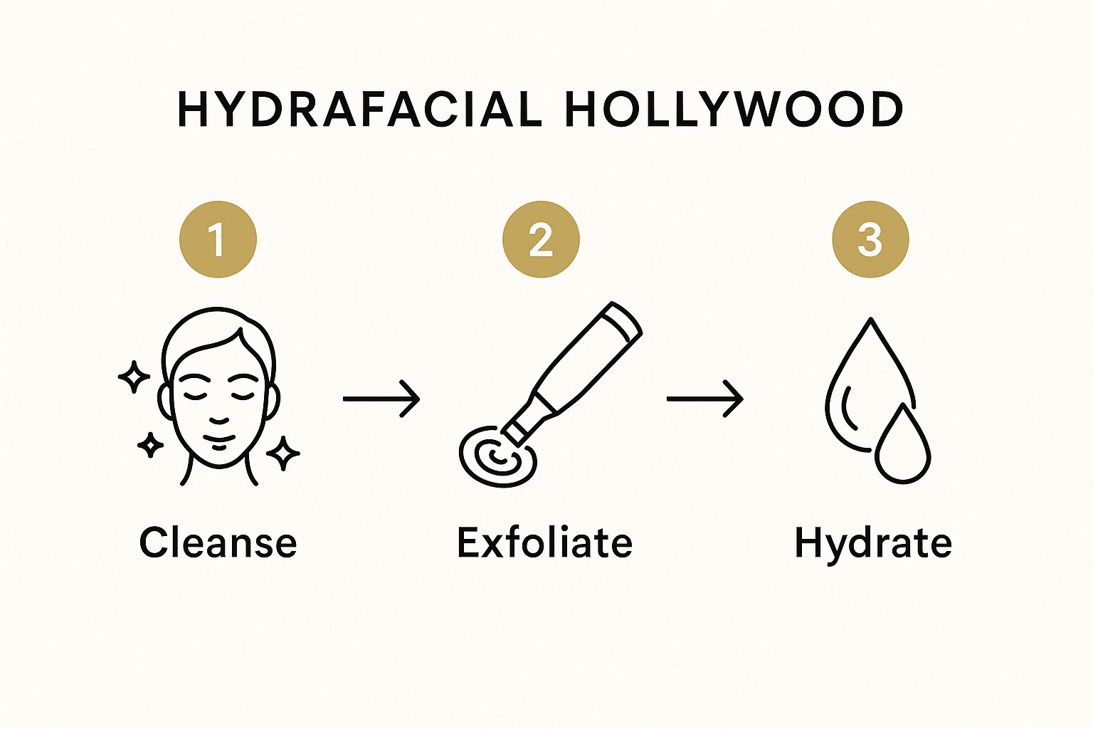 Infographic about hydrafacial hollywood
