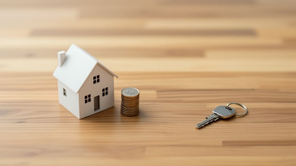 A person signing mortgage documents at a table with a real estate agent