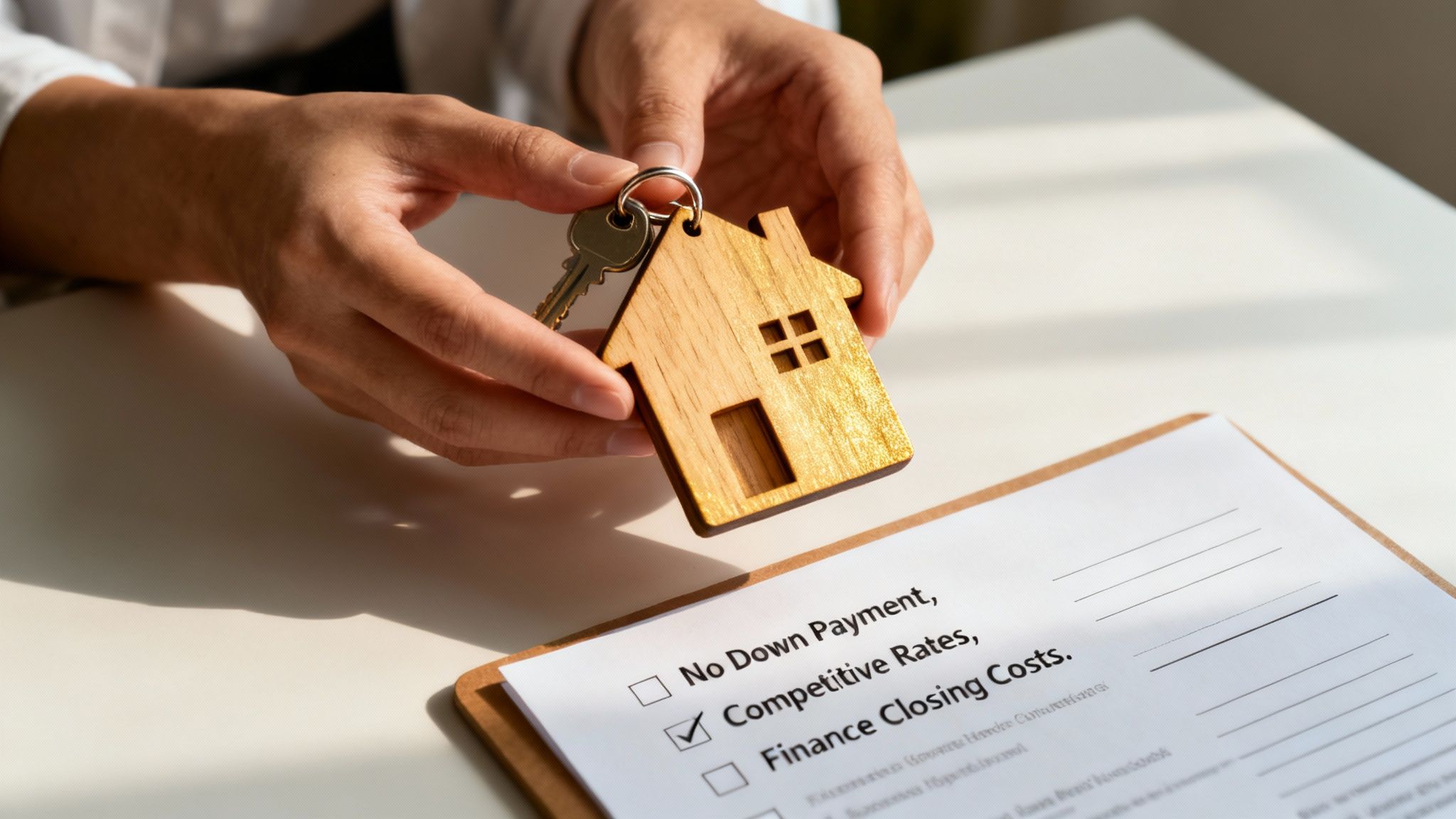 A happy family enjoying the spacious backyard of their new home in a suburban Tampa community.