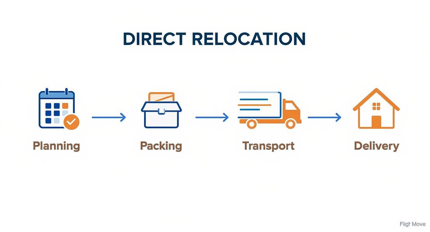 Infographic about long distance moving companies Macon