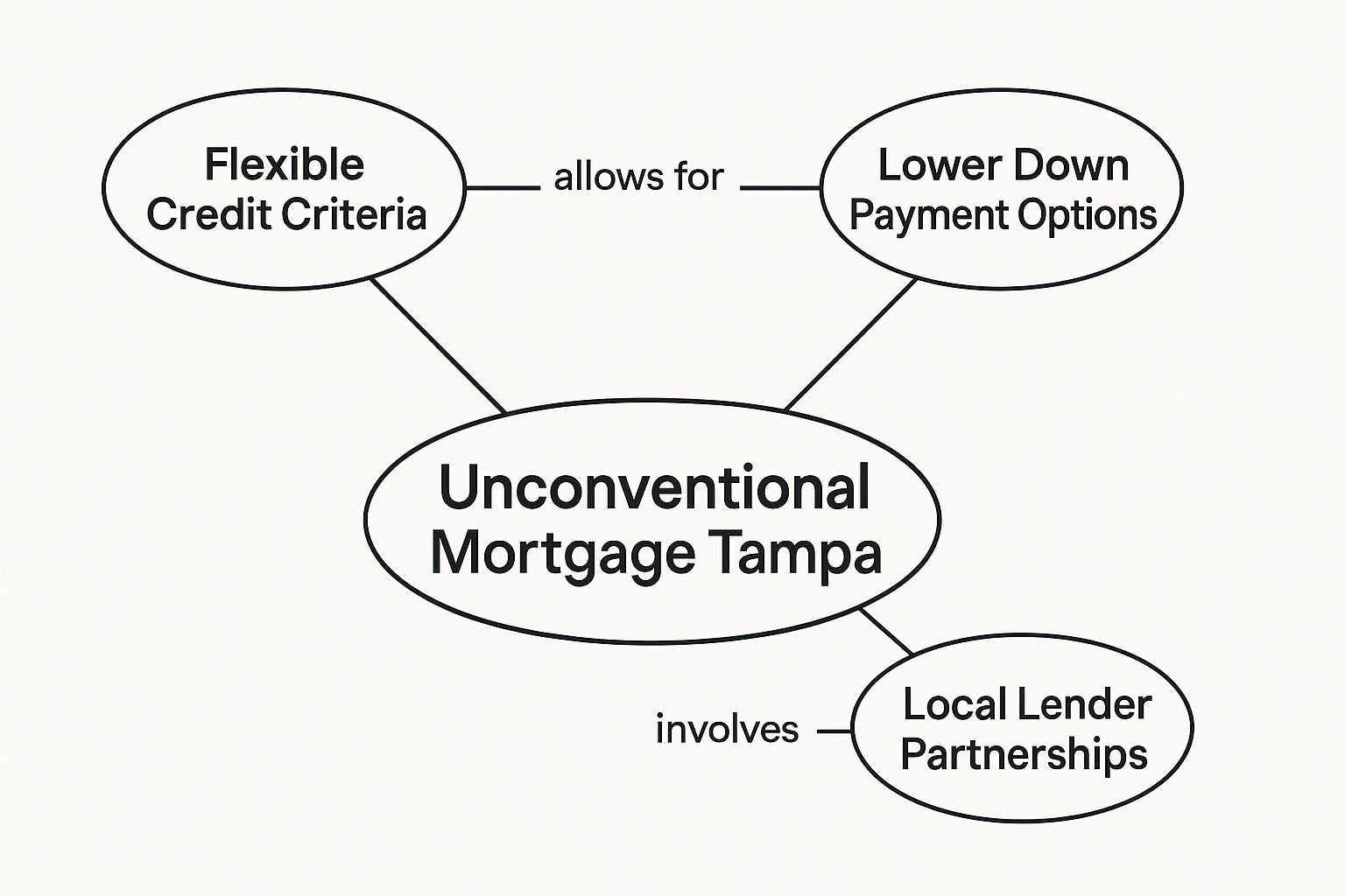 Infographic about unconventional mortgage tampa