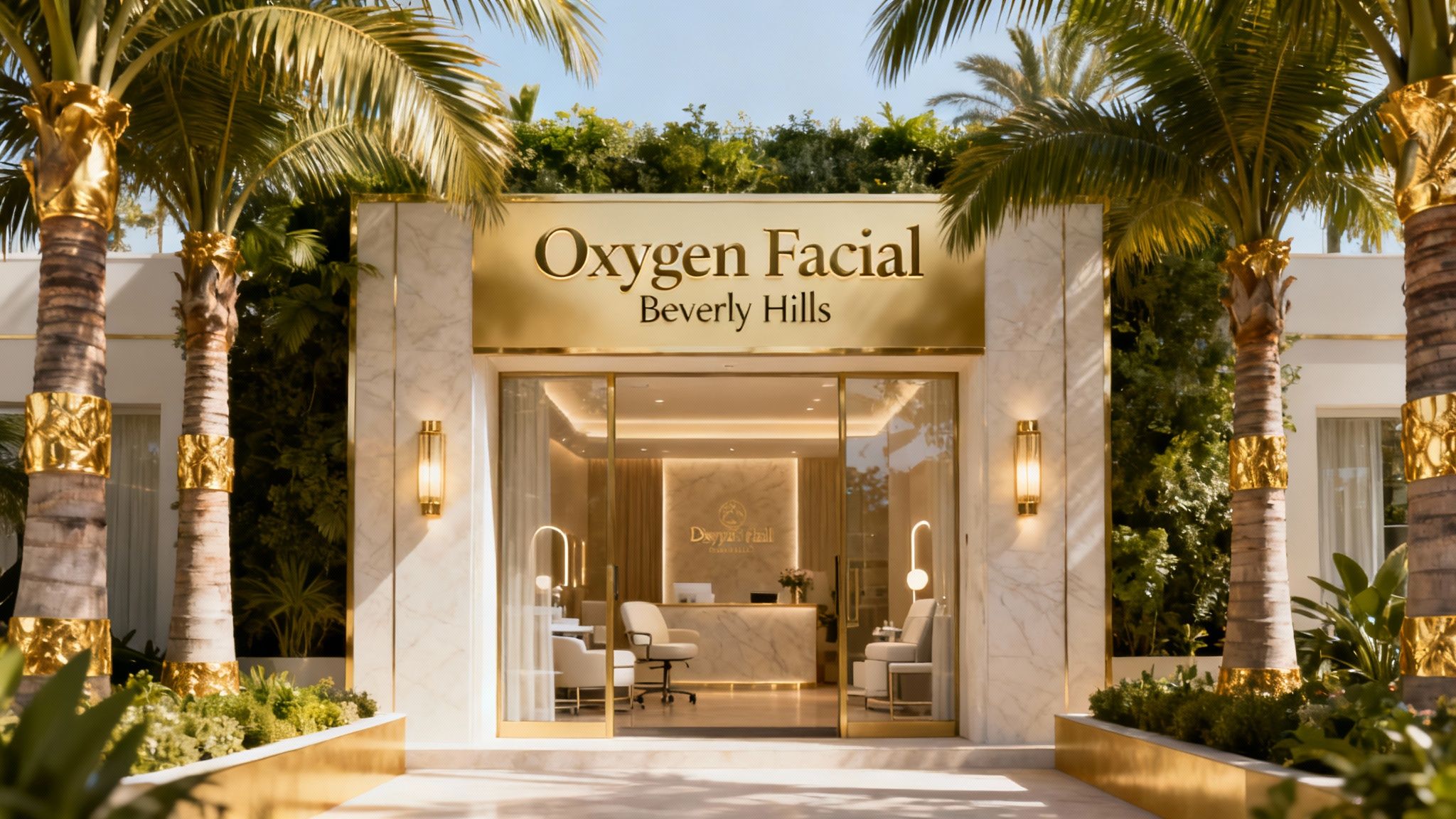 A serene, luxurious spa room in Beverly Hills, California