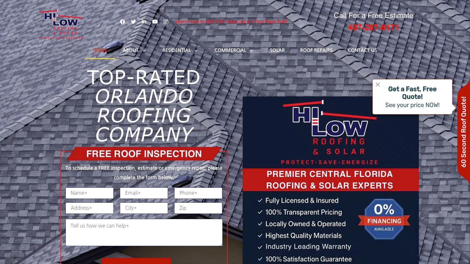 Hi Low Roofing & Solar