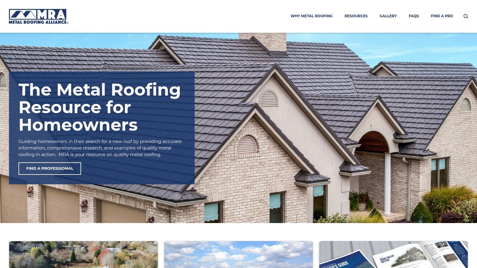 Metal Roofing Alliance (MRA)