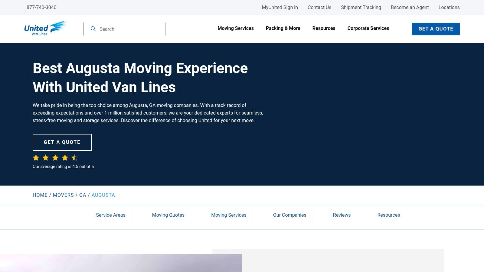Person using a tablet to plan their move