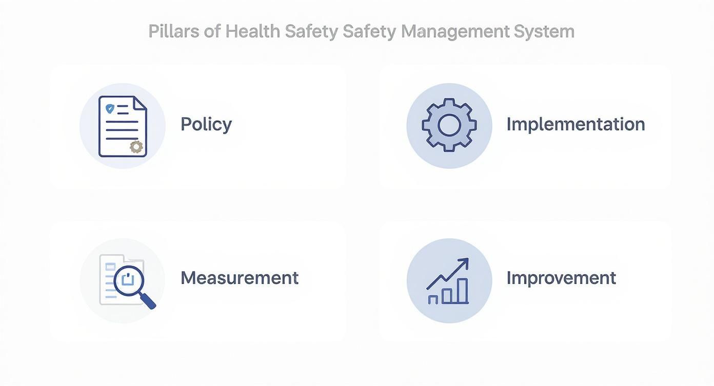 Infographic about health safety management system