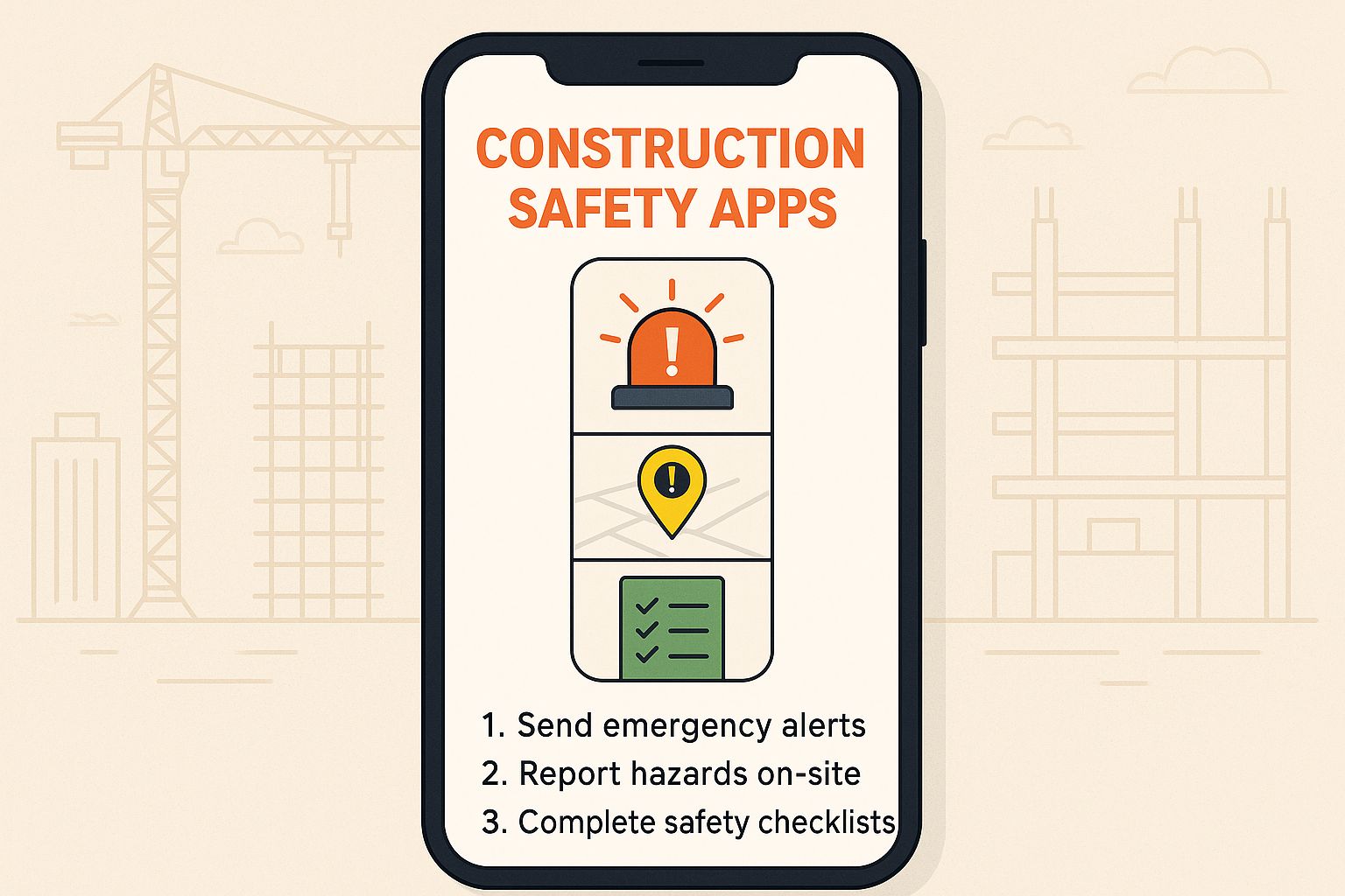 Infographic about employee safety app