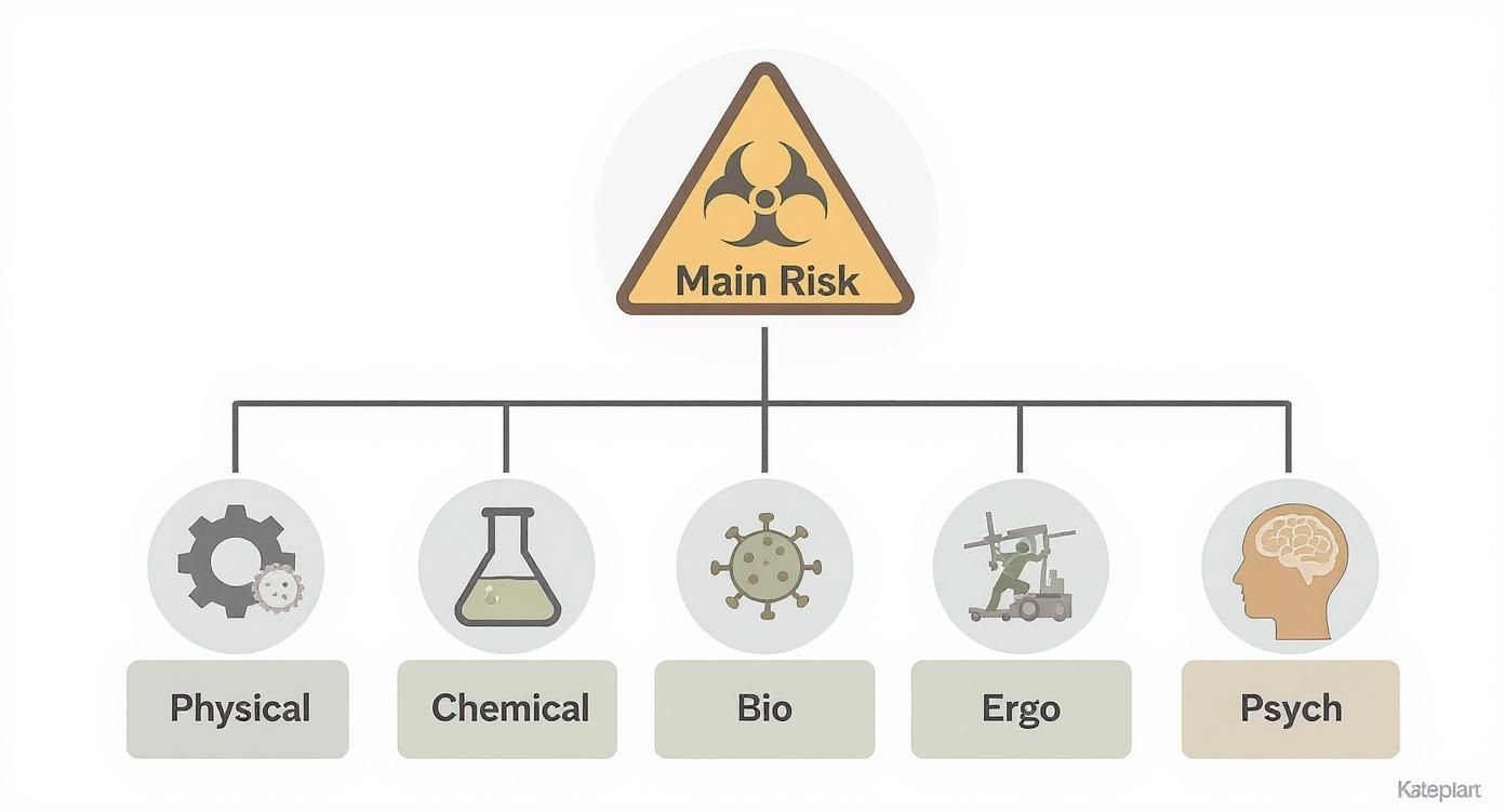 Infographic about types of risks