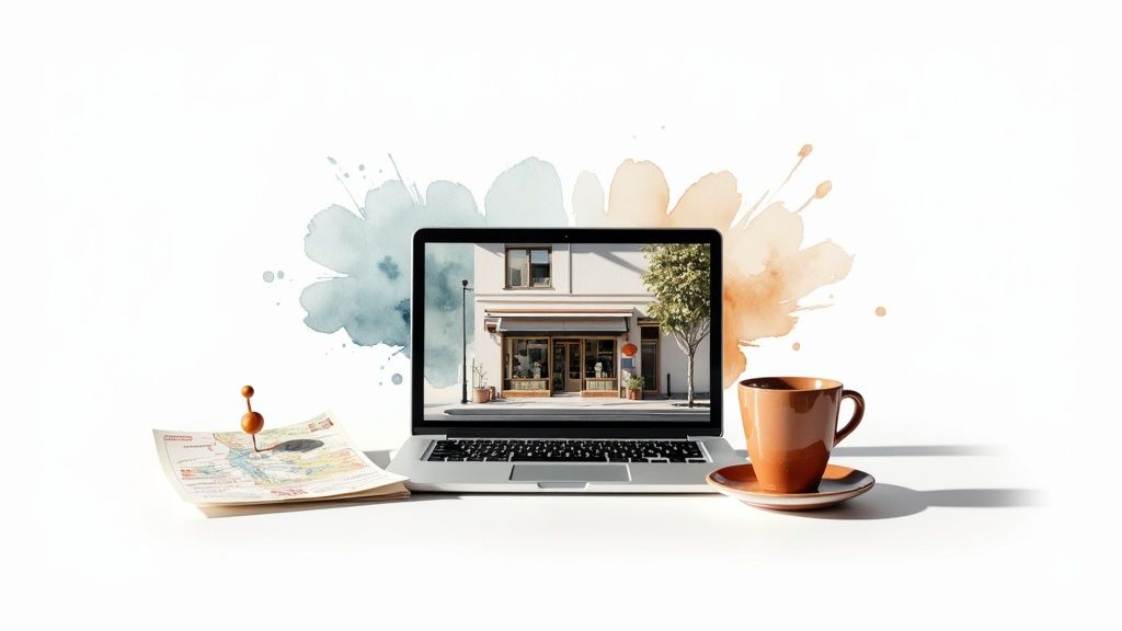 A person shopping online on their laptop in New Zealand.