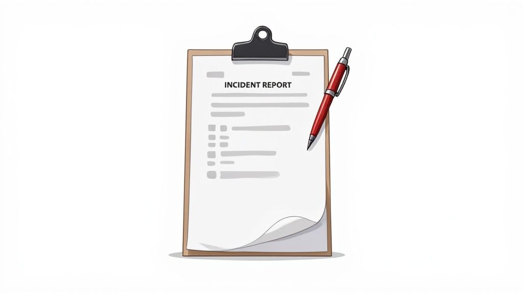 Image of a manufacturing worker reviewing a checklist on a clipboard.