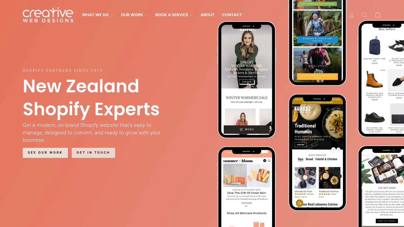 Creative Web Designs Shopify Partner Profile
