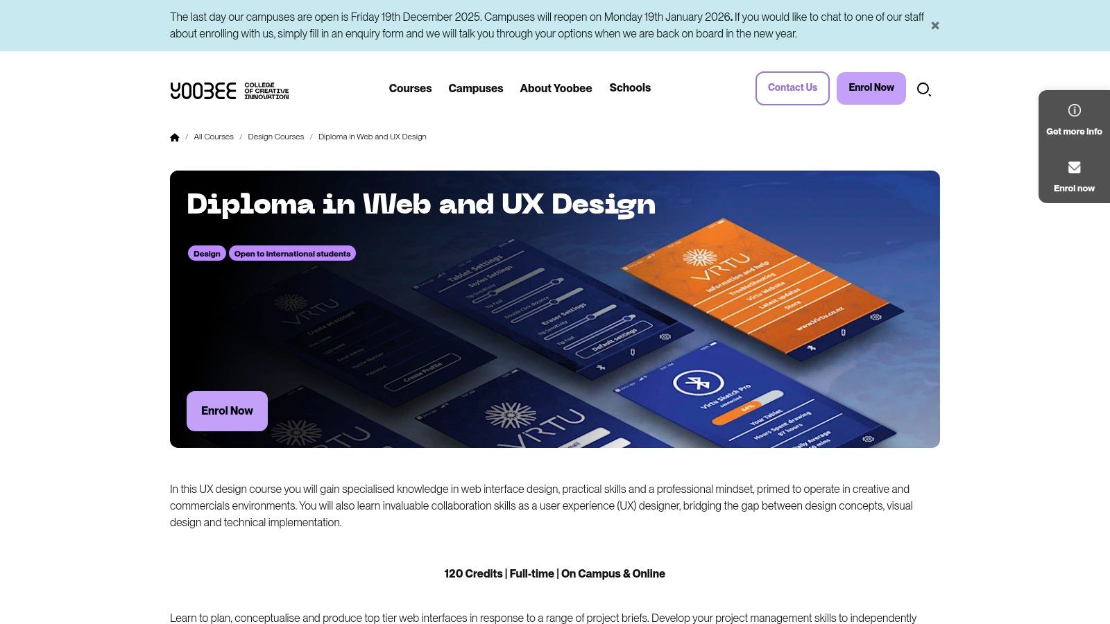 A person using a stylus on a graphics tablet, illustrating the hands-on nature of Yoobee's design courses.