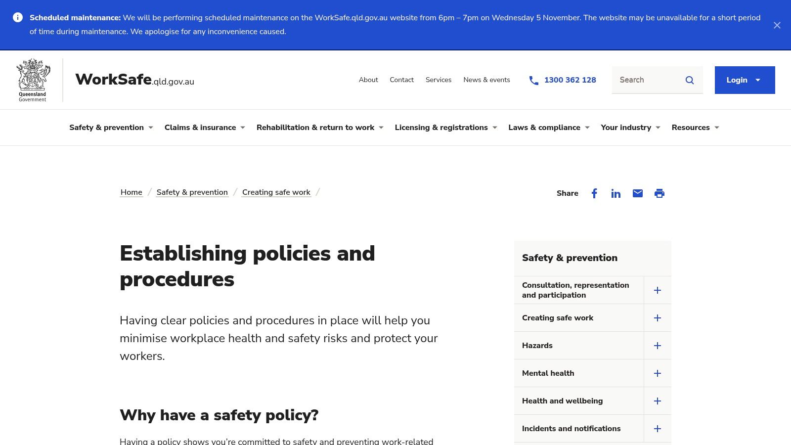 WorkSafe Queensland - Safe Work Procedure and SWMS resources