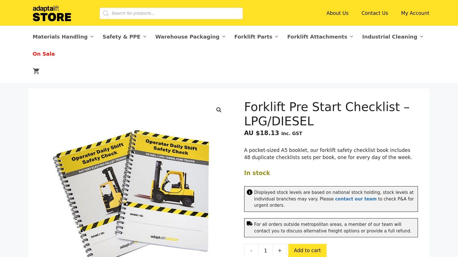 Adaptalift Store (AAL Store) (AU)