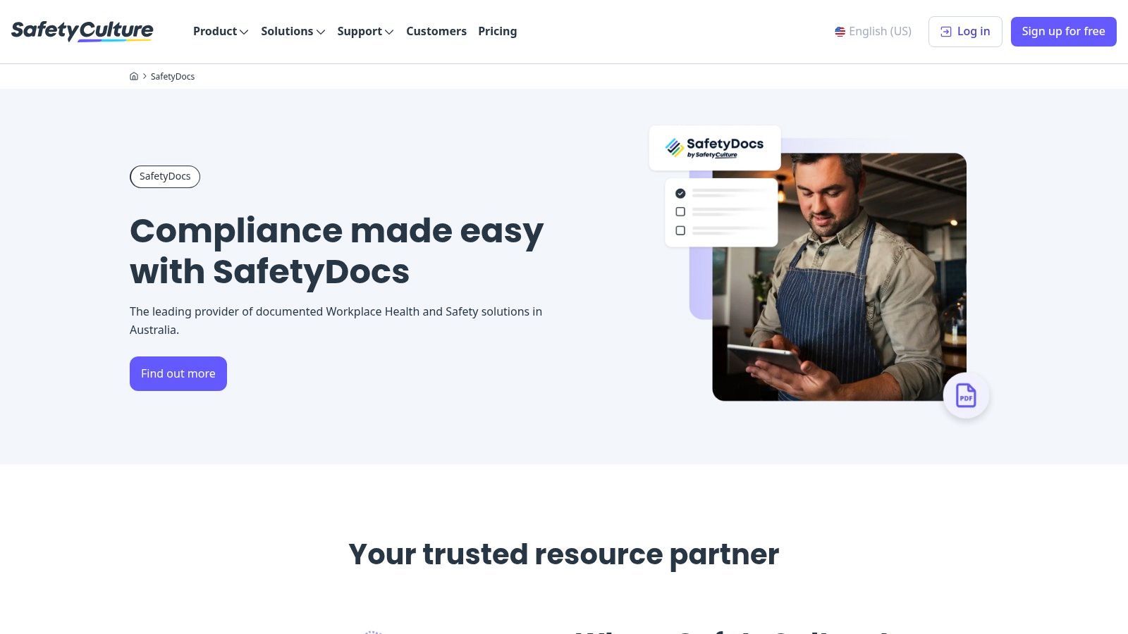 SafetyDocs by SafetyCulture - Paid document library