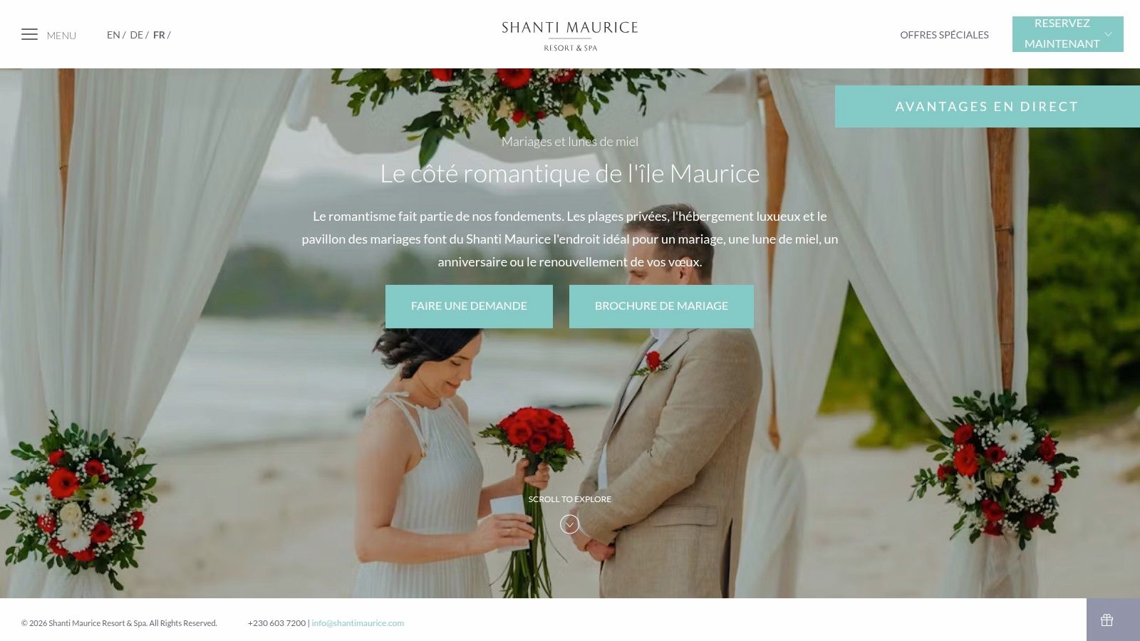 A bride getting her makeup done at the Shanti Maurice Resort & Spa