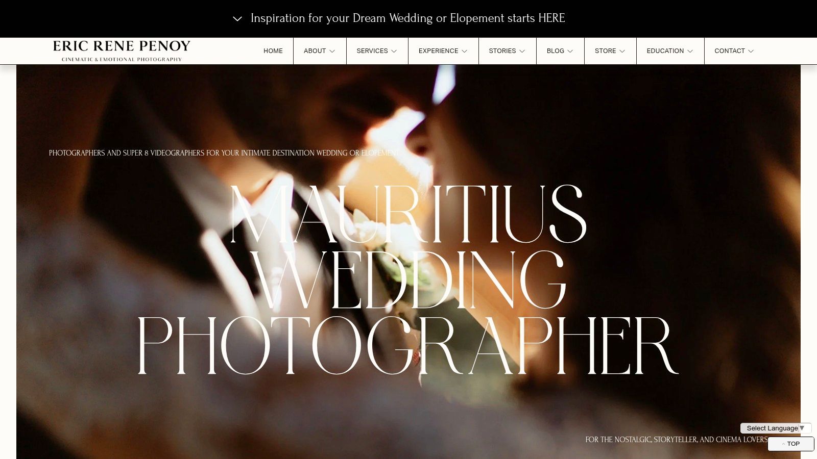 Eric-René Penoy — Destination Wedding/Elopement Photographer (Mauritius page)