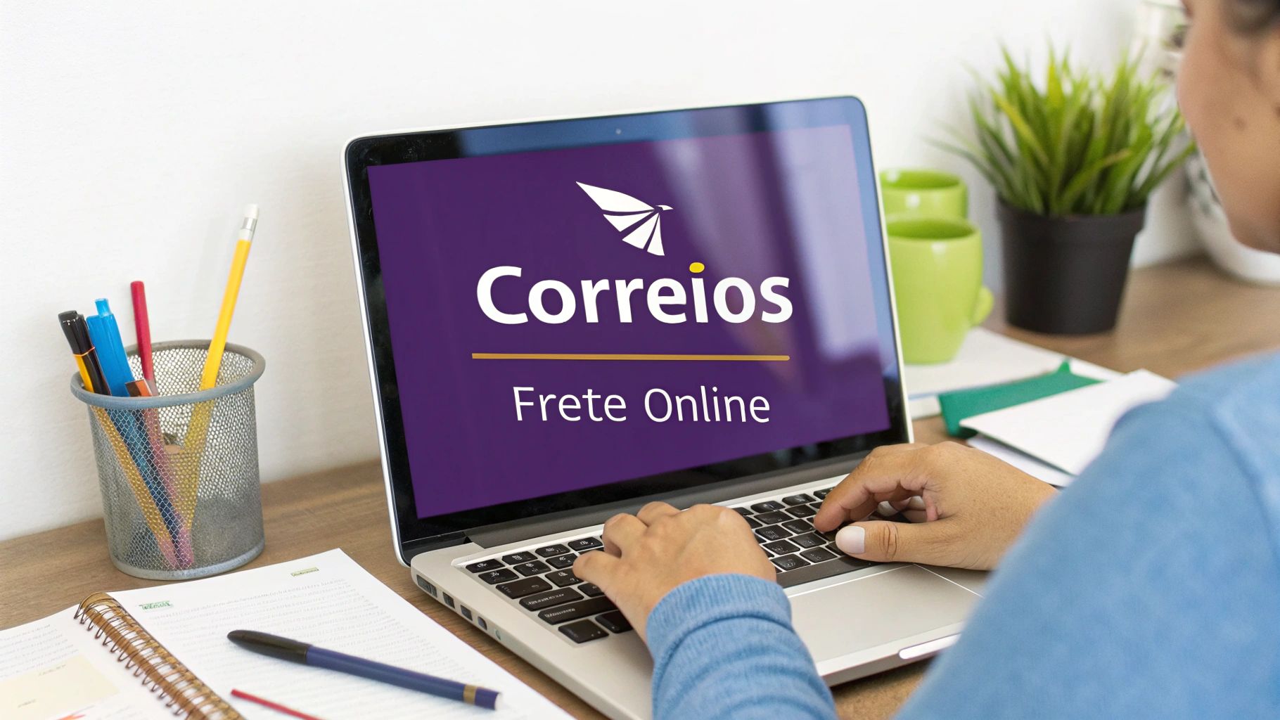 Screenshot da interface do simulador de preços e prazos do site dos Correios.