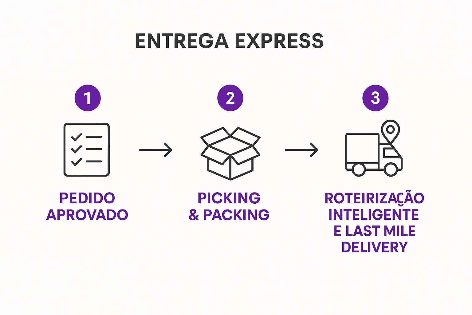 Infográfico sobre o que é entrega express