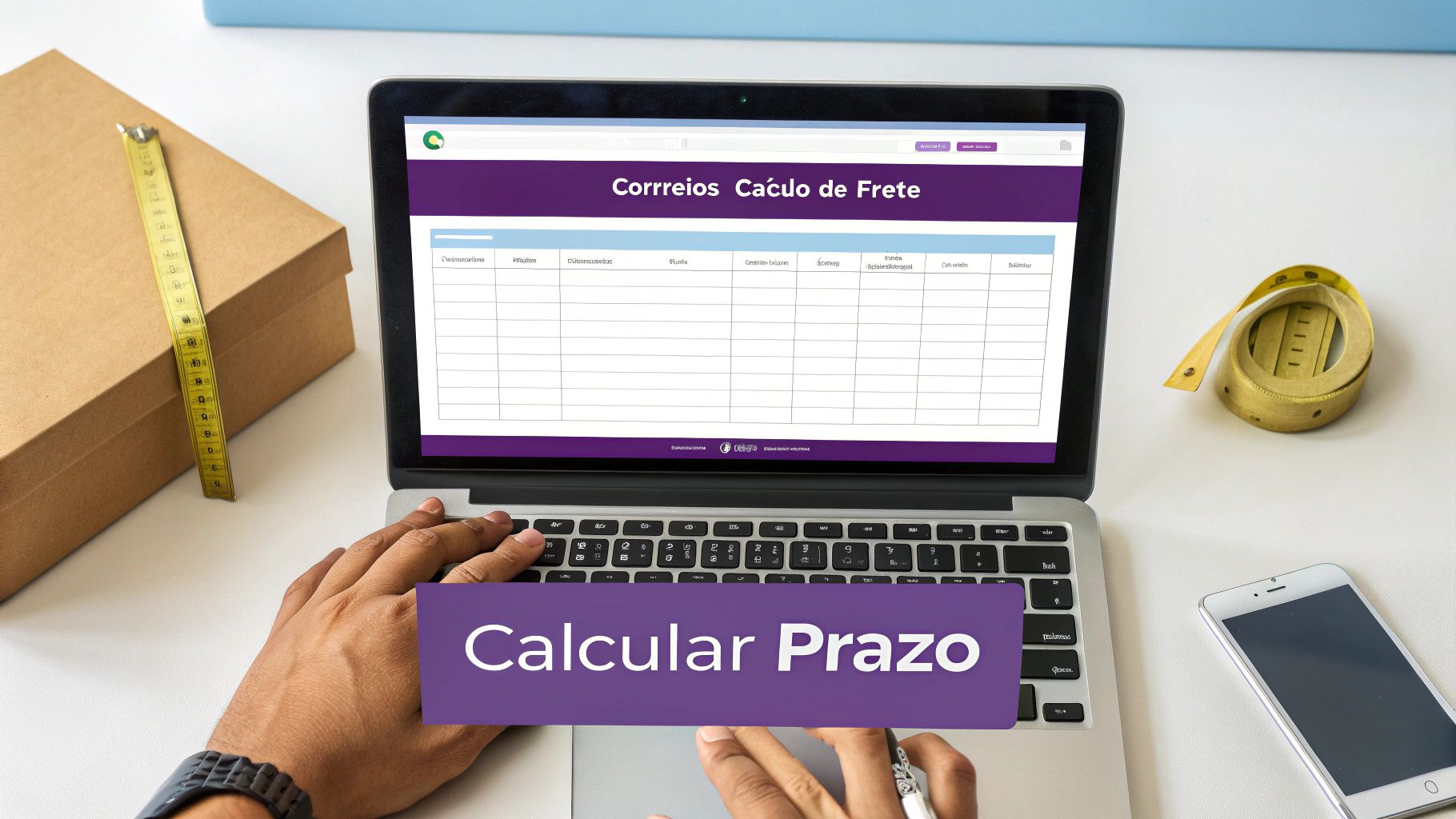 Calculadora de frete dos Correios