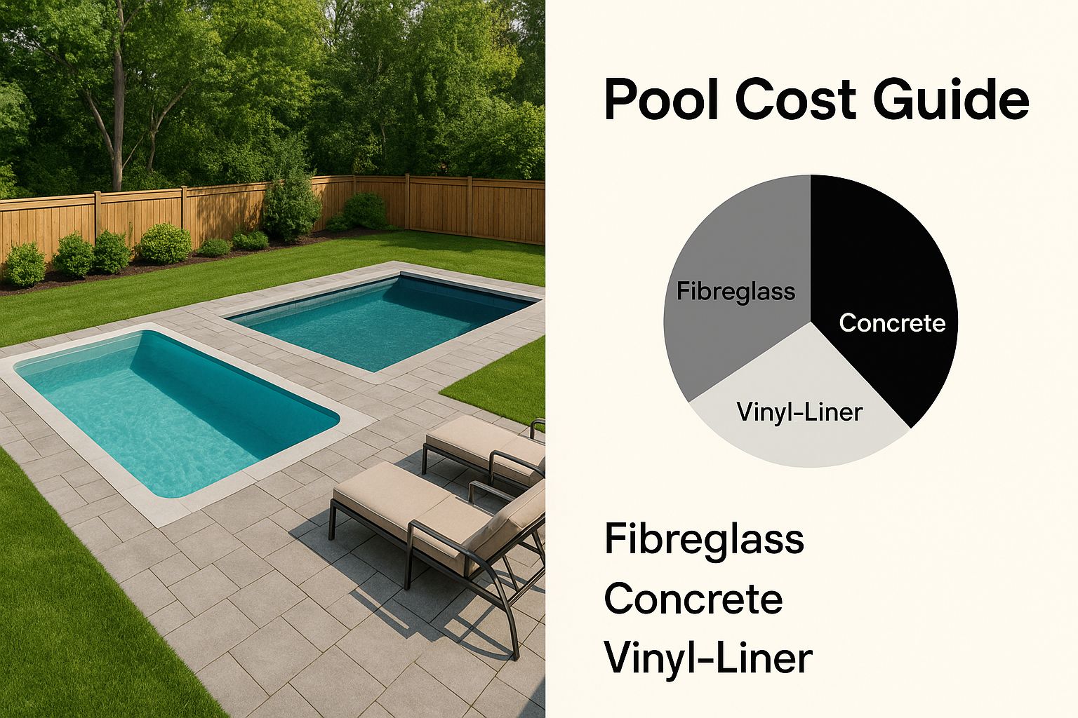 Infographic about pool cost installation