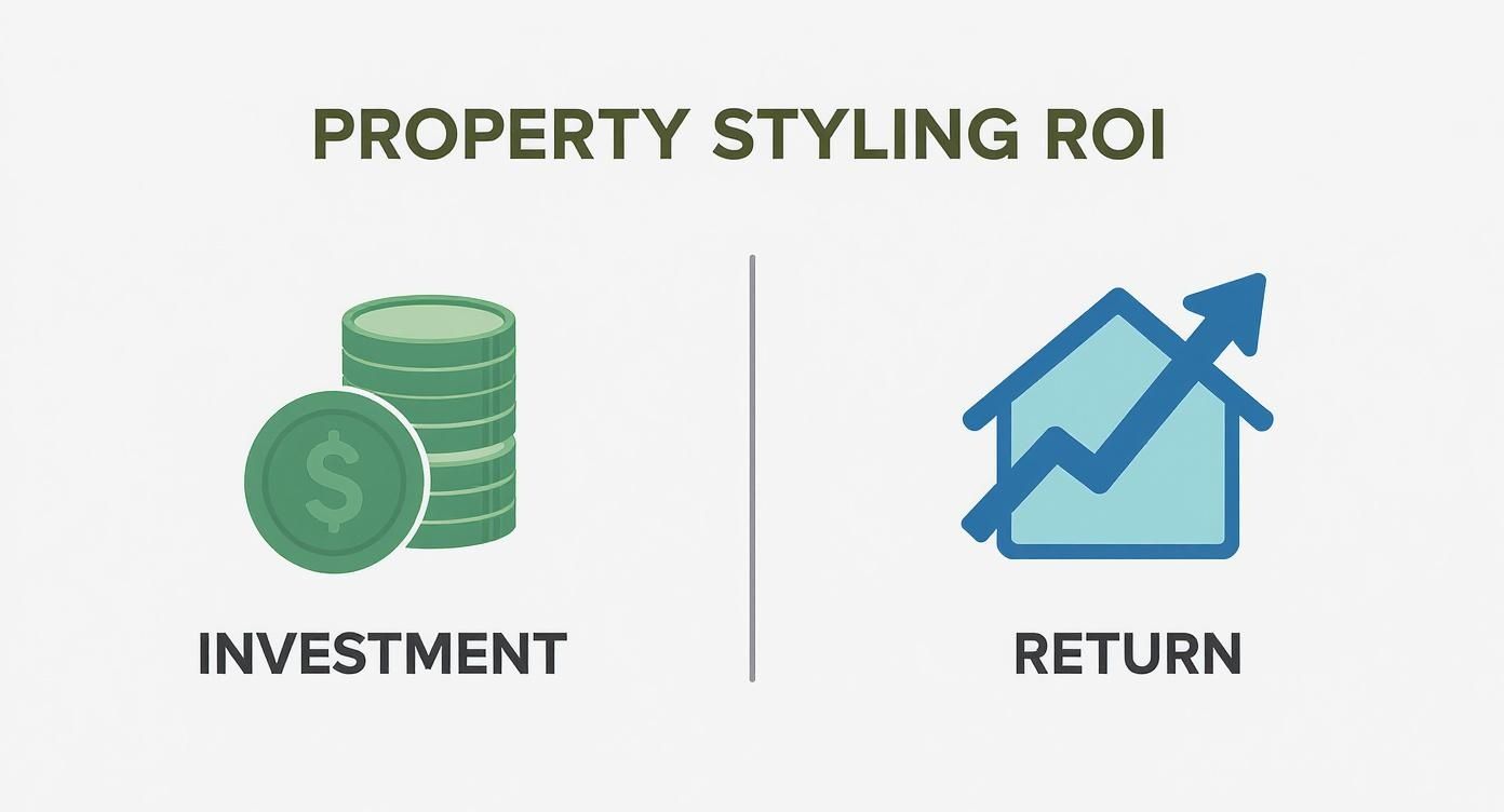 Infographic about styling house for sale