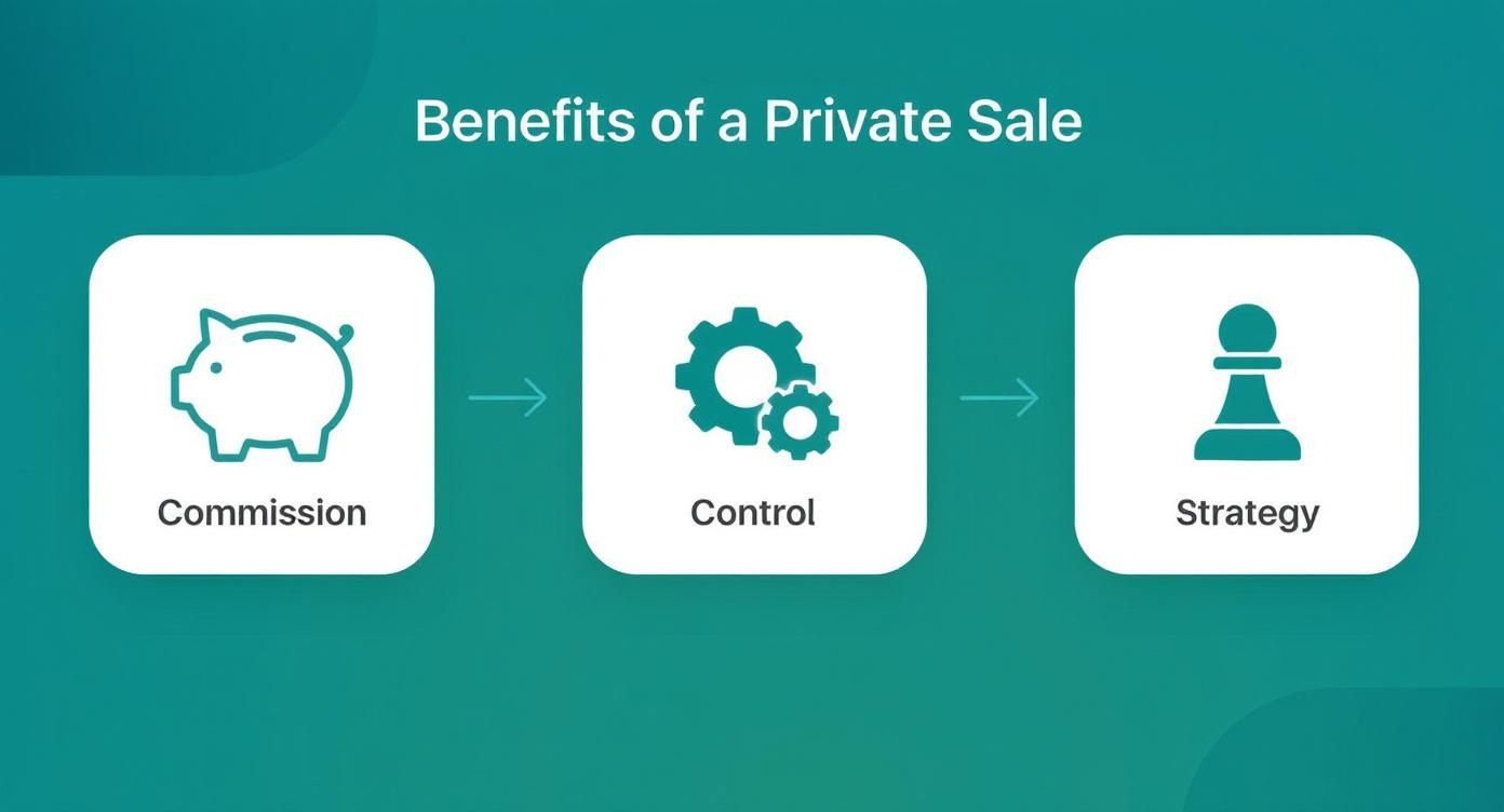 Infographic about selling property privately