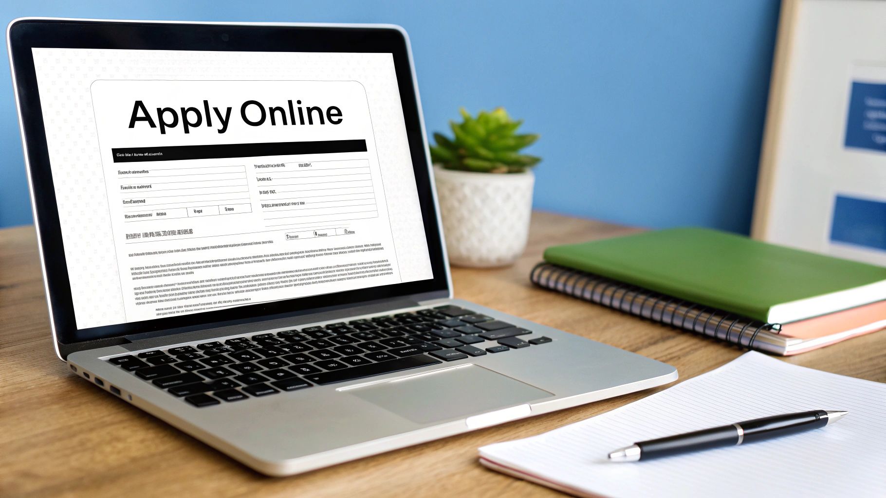 A person using a checklist to review documents on a wooden desk.