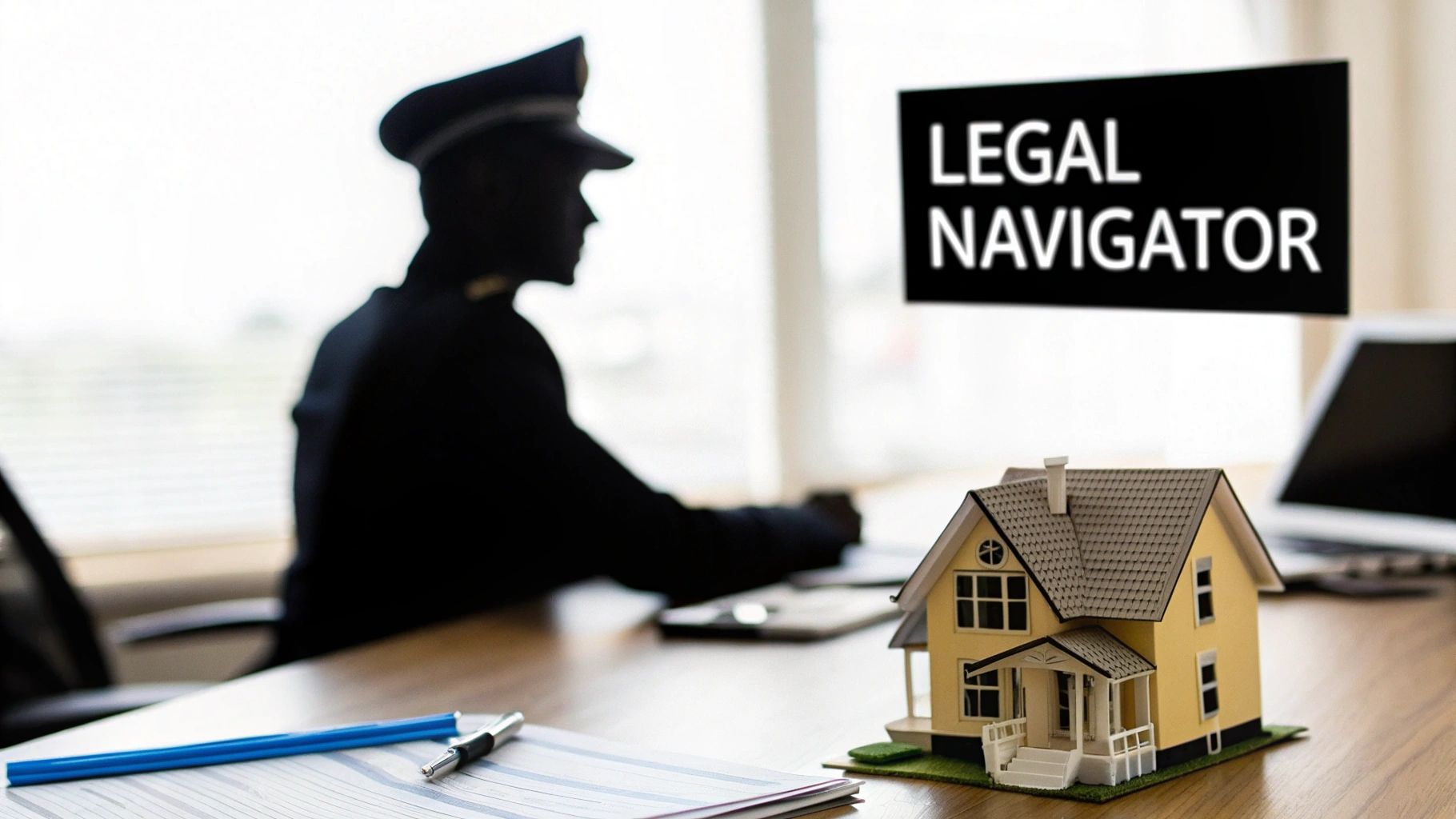 A smiling real estate agent handing over house keys to a happy couple