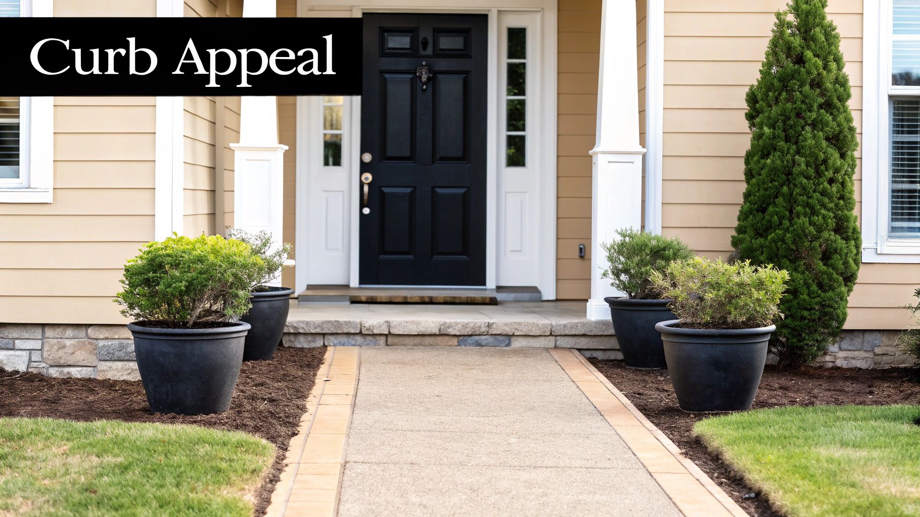 A beautifully staged living room with neutral colours and warm textures