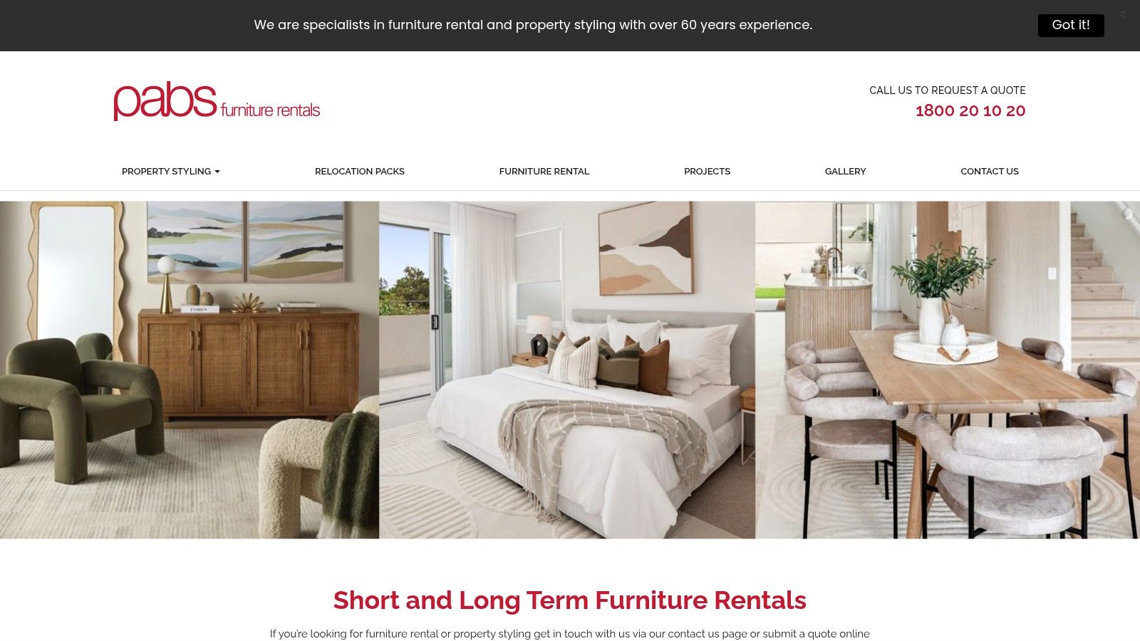 Pabs Furniture Rentals