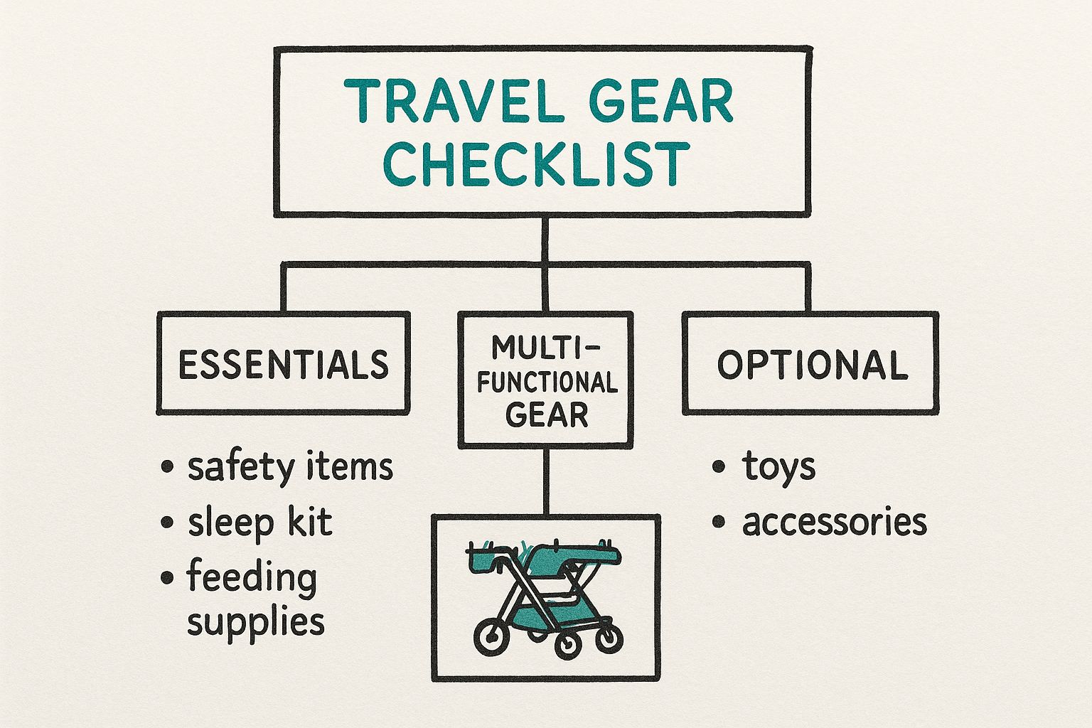 Infographic about best baby travel gear