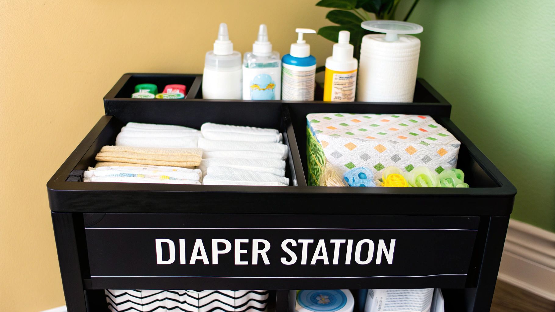 Diaper Station Caddy Organization