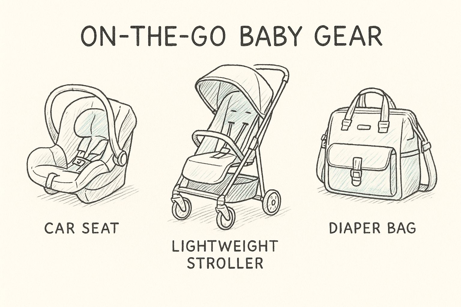 Infographic about most needed baby items