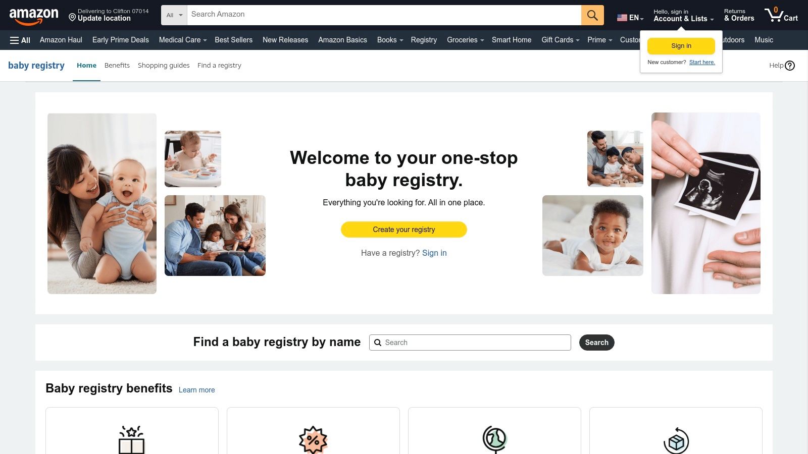 Amazon – Baby Registry and Baby Store