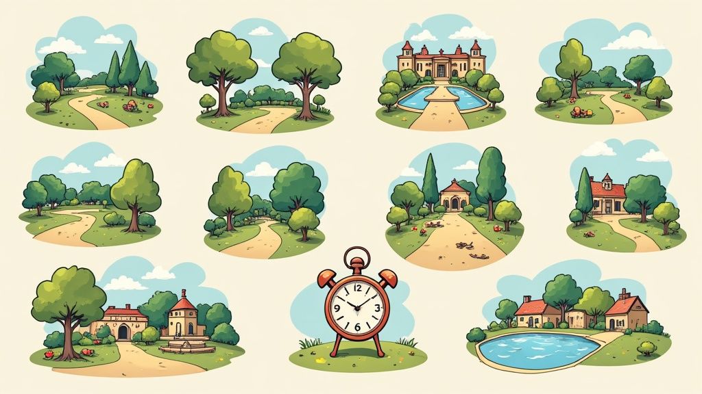 Vue historique ou emblématique du Jardin botanique, montrant son architecture ou ses serres.