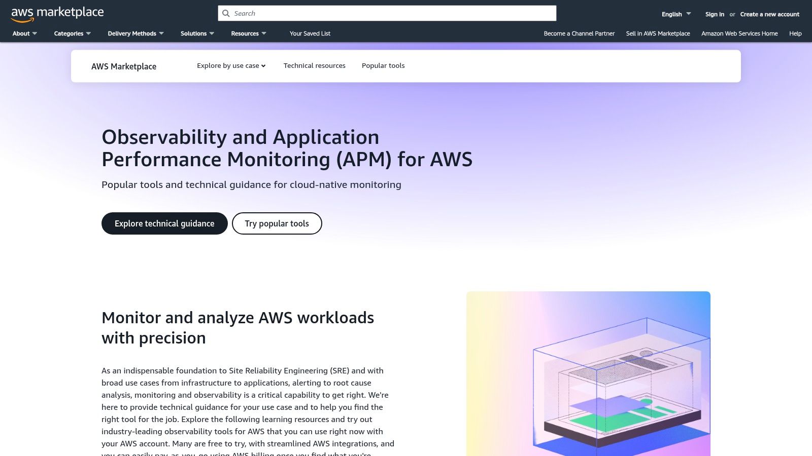 AWS Marketplace – Observability & APM solutions hub