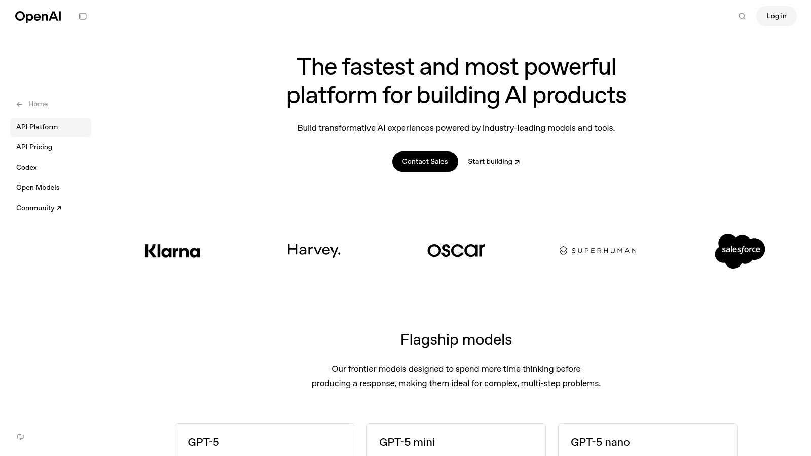 OpenAI Platform (APIs)