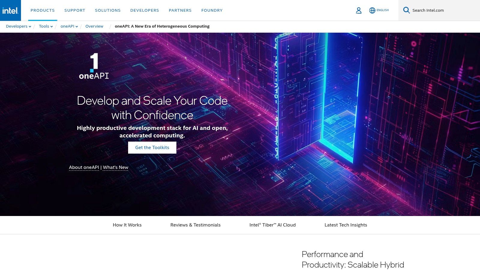 Intel oneAPI AI Analytics Toolkit