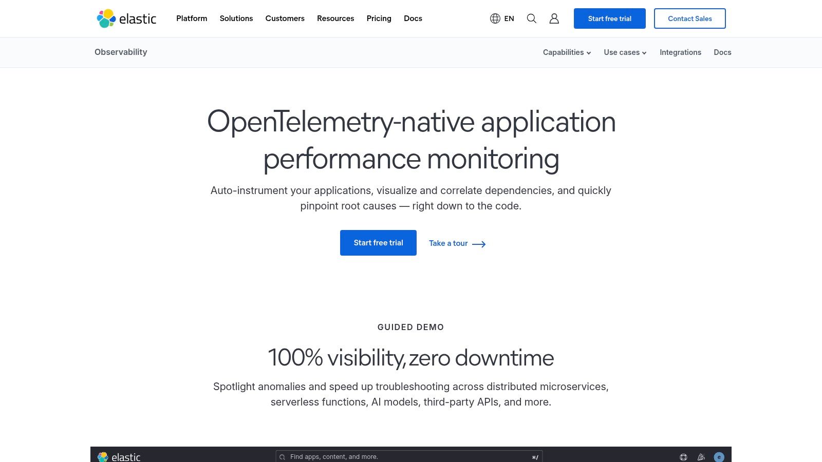 Elastic Observability (Elastic APM)