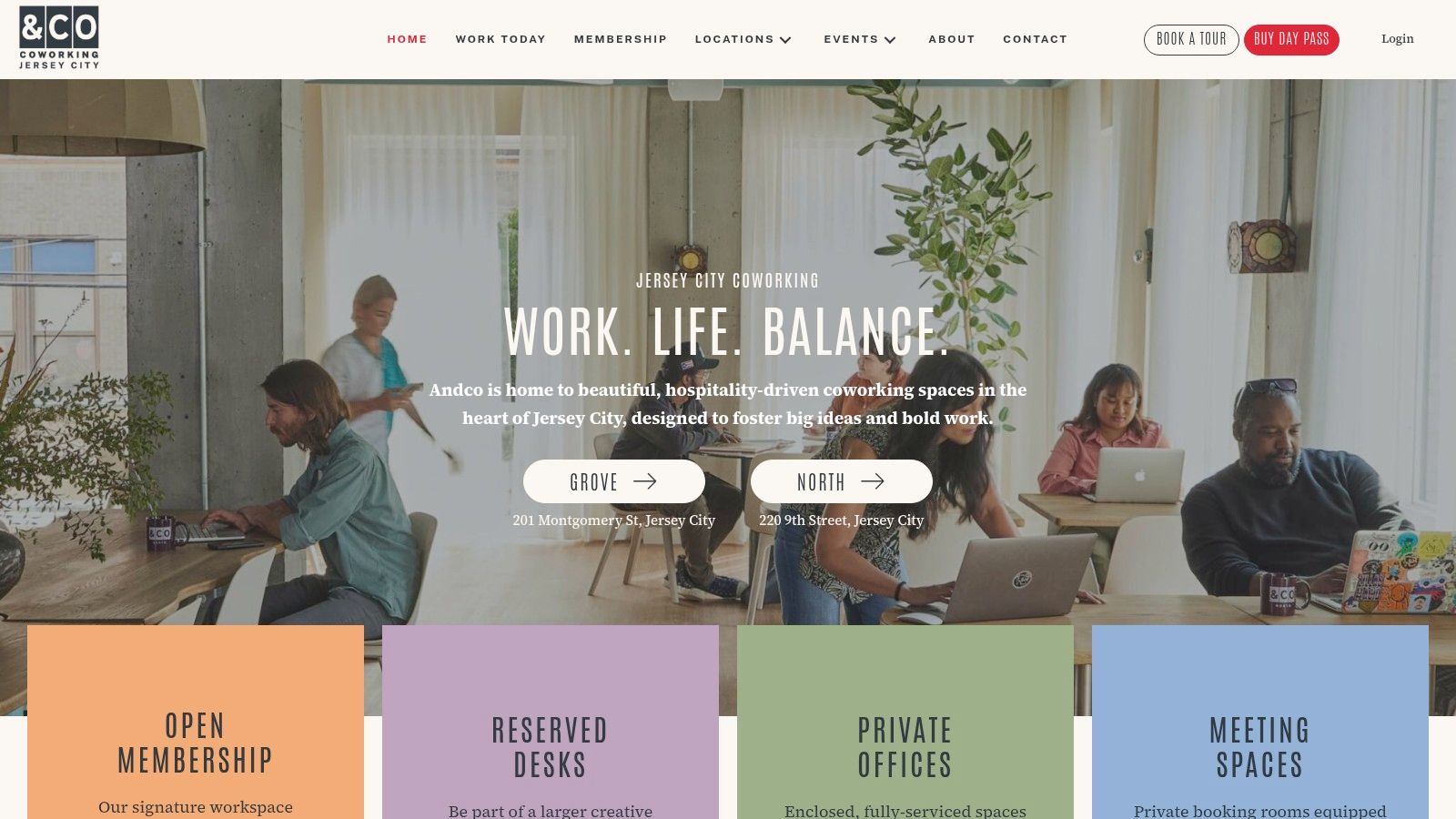 ANDCO coworking space in Jersey City