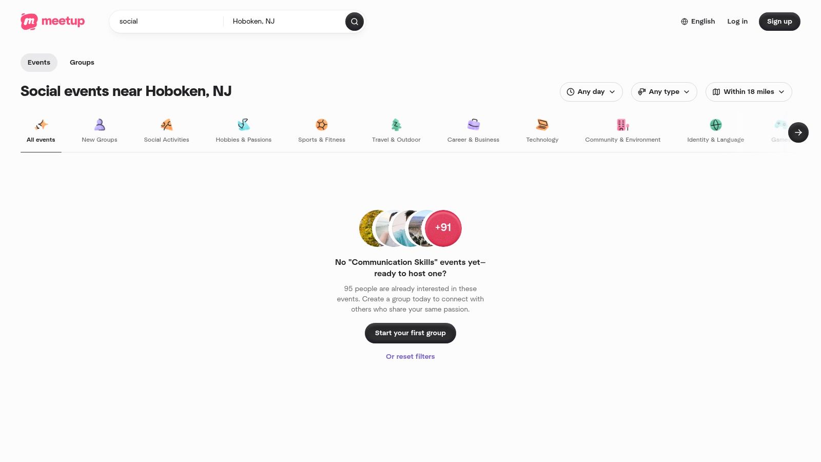 Meetup – Hoboken City Page