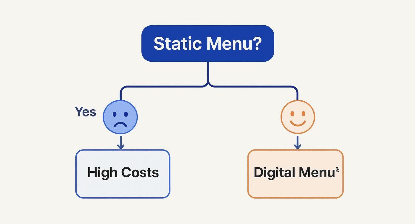 Infographic about best digital menu boards for restaurants