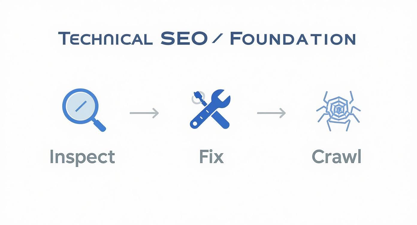 Infographic about how to improve website rankings